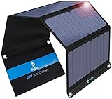 BigBlue 28W tragbares Solar Ladegerät 2-Port USB IPX 4 wasserdicht