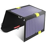 X-DRAGON Solar Ladegerät 20W 2-Port USB Faltbar SunPwer Solar Panel Handy Ladegerät für iPhone, Andriod Smartphone, Tablets, iPad, Samsung usw