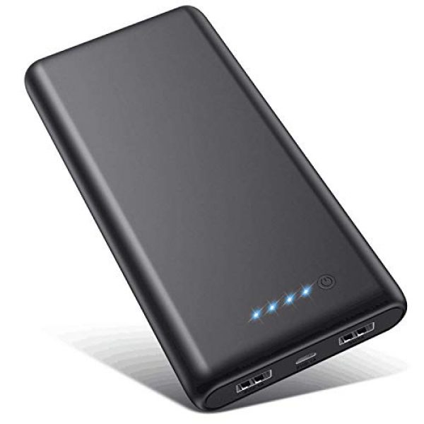 VOOE Power Bank 26800mAh【Hohe Effizienz- Ultrahohe Kapazität】 Externer Akku Power Pack Ladegerät Akkupack 2.1A 2-Port Ausgang Powerbank Kompatibel mit iPhone 13 12 11 pro Samsung Huawei Xiaomi Oppo